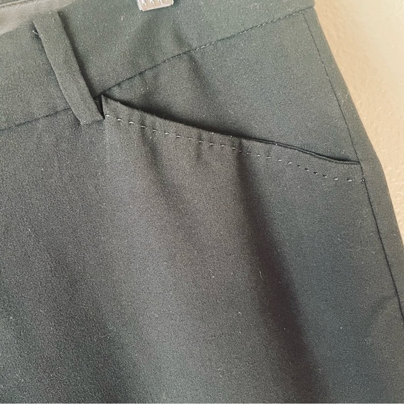 TAHARI Black Wide-Leg Trouser Pants | Size 6 Long - Picture 3 of 5